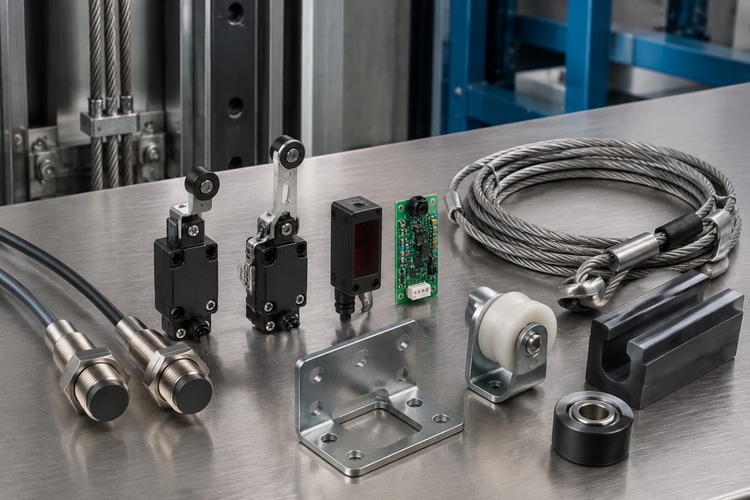 Acessórios para elevadores: guia de peças elétricas e mecânicas