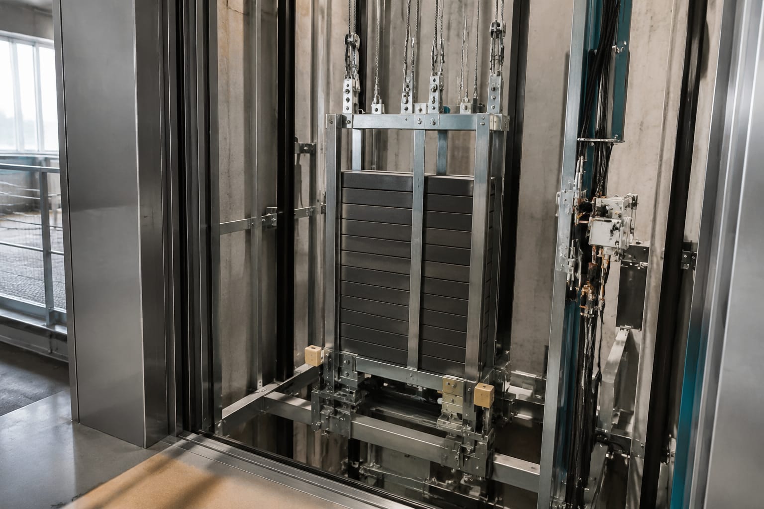 Contrapeso de elevador: função, peças e segurança
