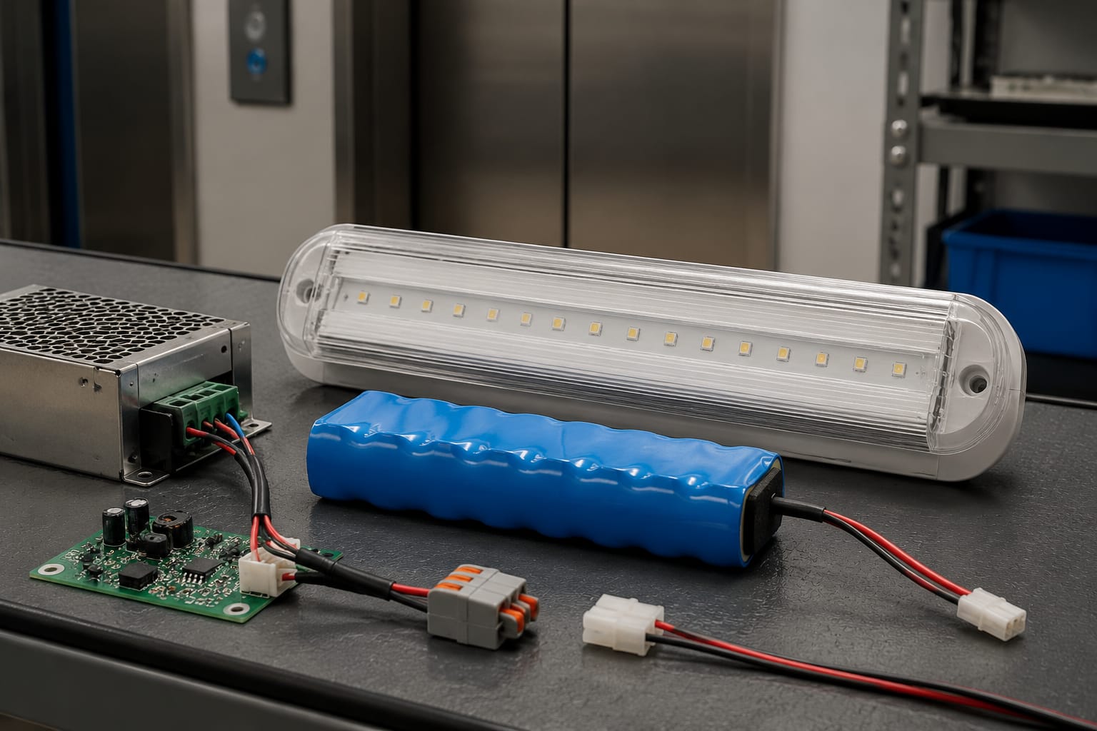 Luz de emergência do elevador: teste e reparo