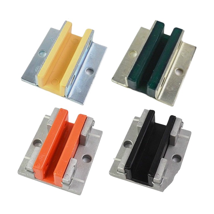 Revestimento de sapata guia de trilho auxiliar 80x16mm, sapata deslizante de carro, acessórios de elevador e peças de reposição