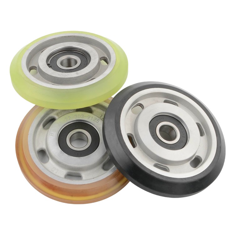 Roda de sapata guia com rolo 125x22x6303, acessórios e peças de reposição de elevador