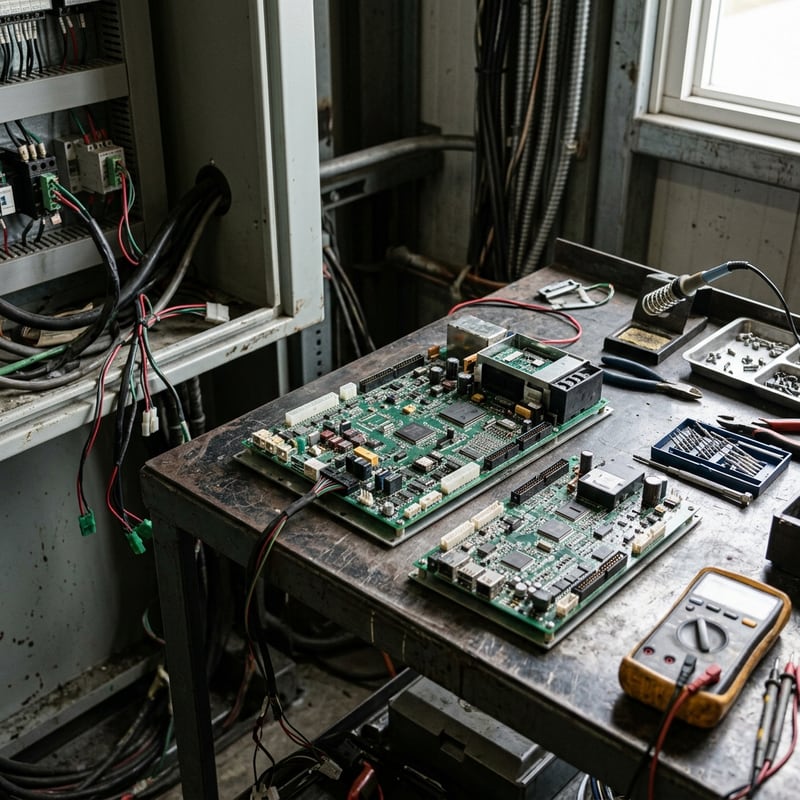 Instalação da placa de controle OTIS GBA26800LC1